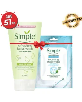 Simple Refreshing Facial Wash & Simple Hydrating Sheet Mask Combo Offer